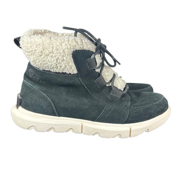 Sorel Women's Explorer™ II Carnival Cozy Boot Black/Sea Salt 8 B - Medium suede - Picture 1 of 11